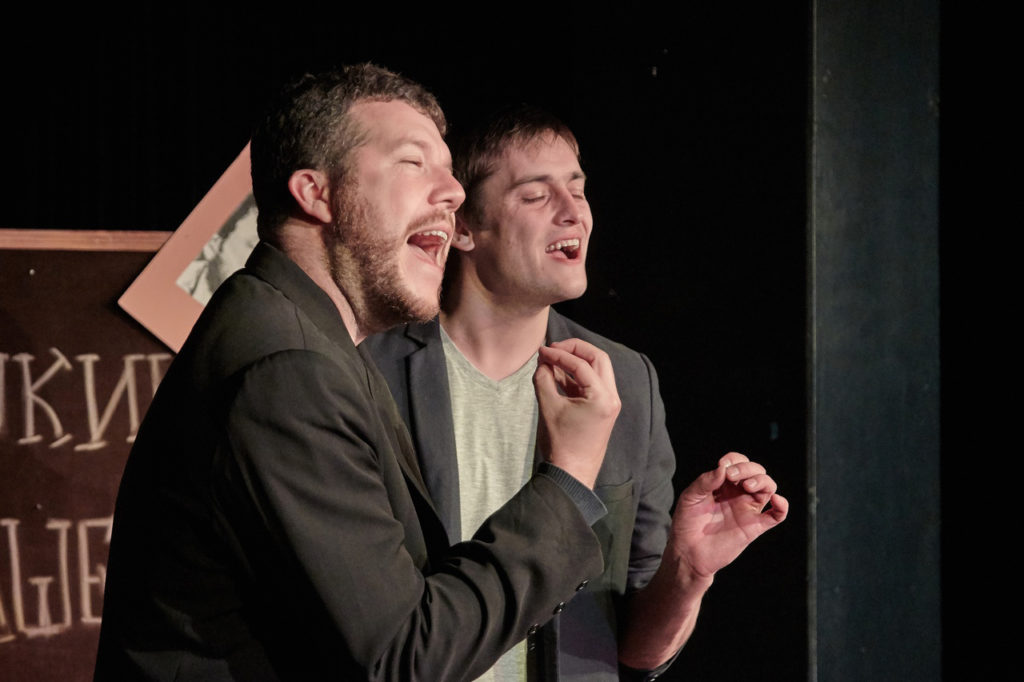 Г. Забавин, С. Синицын (спектакль «Однажды гений пошутил»): фотография