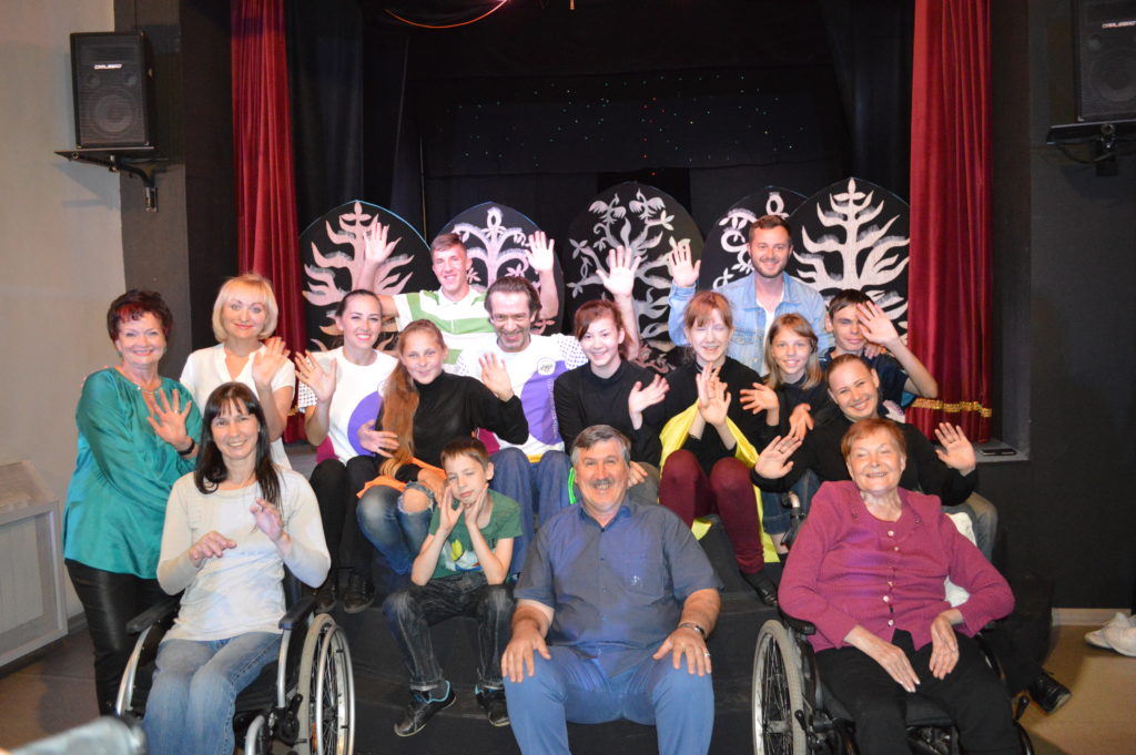 В. Машков, артисты театра кукол 